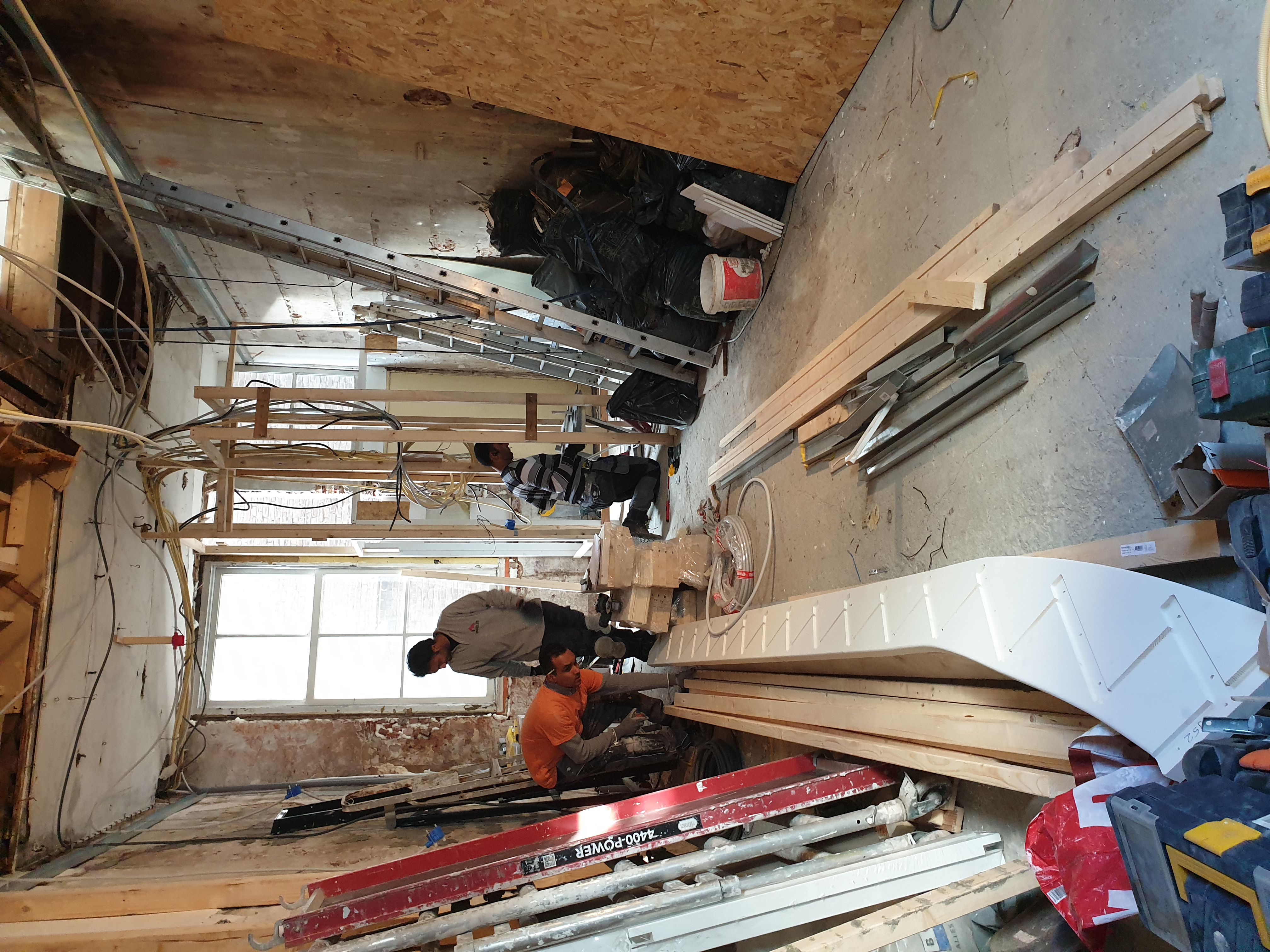 Uitbouw met staalconstructie en renovatie van de dakconstructie – Assendelftstraat, Den Haag – Tijdens en impressie 20