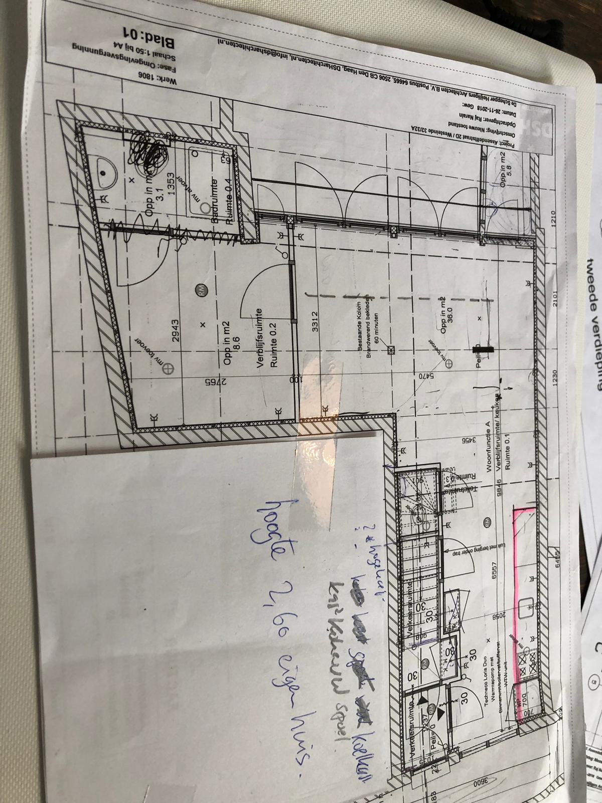 Uitbouw met staalconstructie en renovatie van de dakconstructie – Assendelftstraat, Den Haag – Voor 8