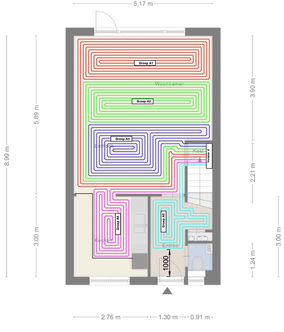 Renovatie woning – Redelaan, Zoetermeer – Details & plattegronden 3