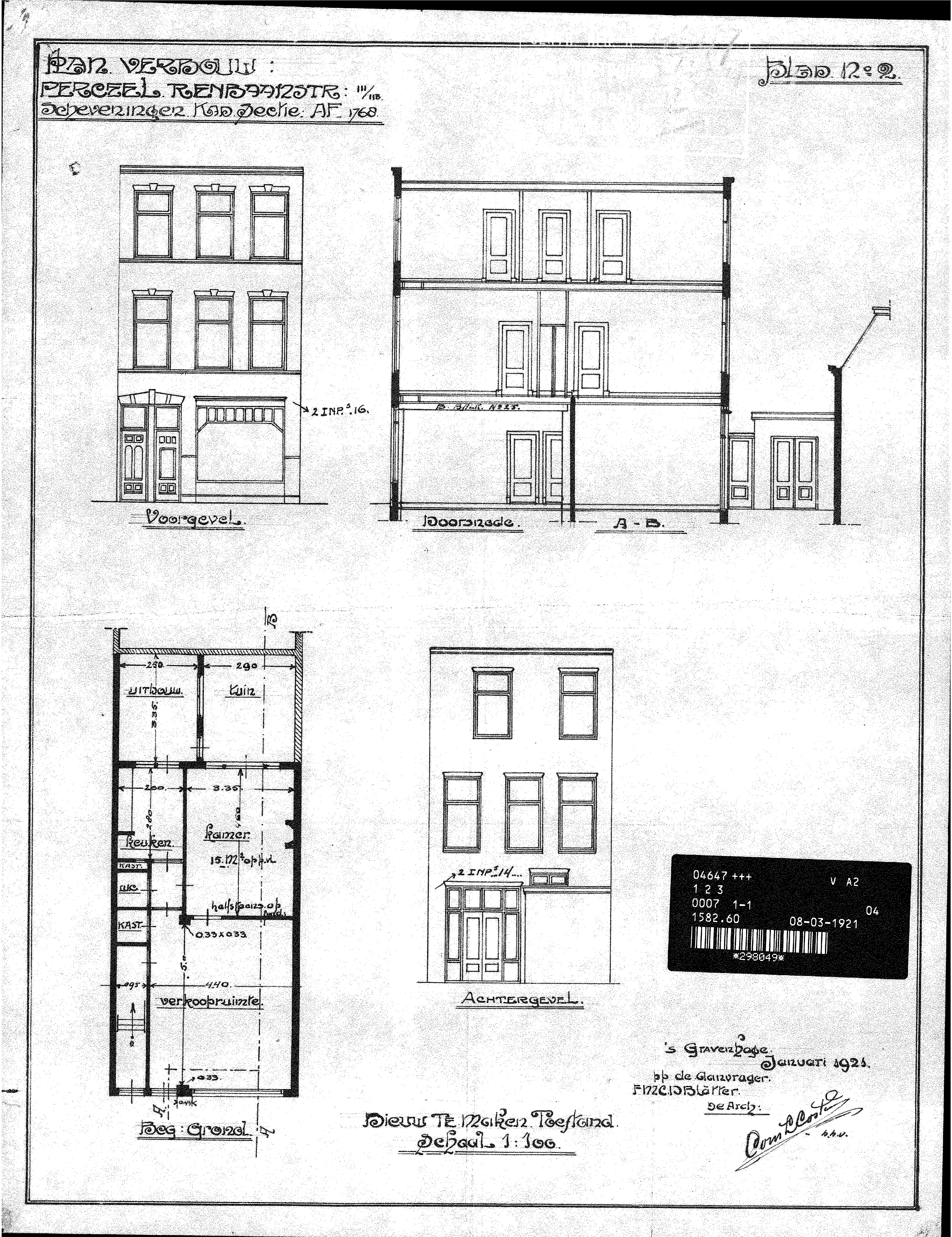 Complete renovatie met dakopbouw – Renbaanstraat, Den Haag – Details & plattegronden 7