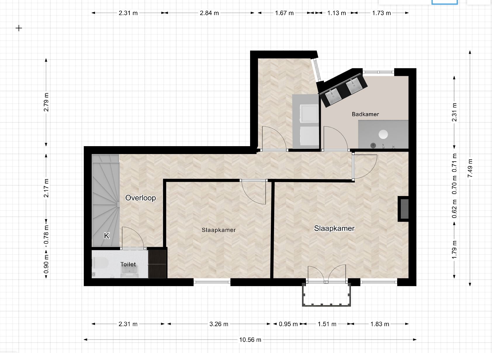 Totale renovatie en plaatsen opbouw – Van Tuyllstraat, Den Haag – Details & plattegronden 2