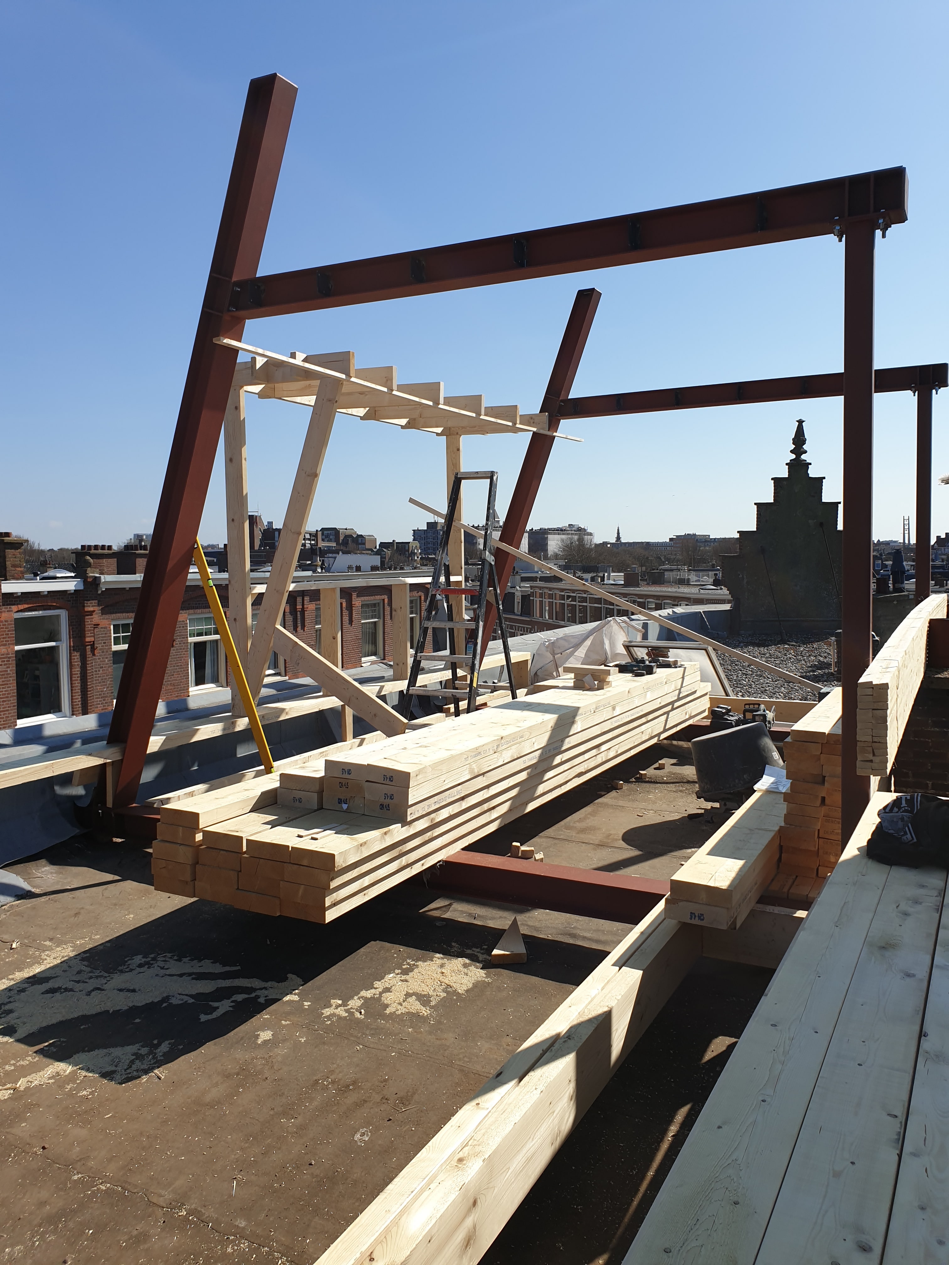 Totale renovatie en plaatsen opbouw – Van Tuyllstraat, Den Haag – Tijdens en impressie 22